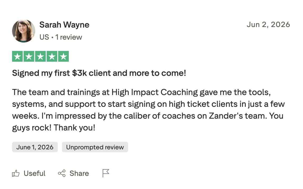 Coach testimonial