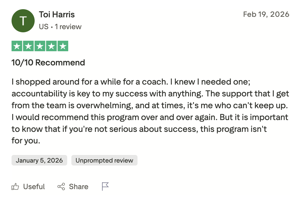 Coach testimonial