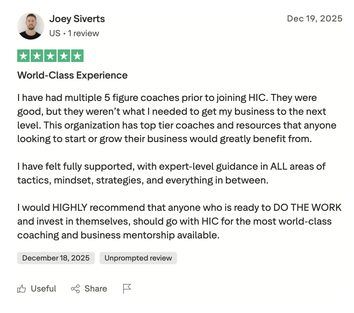 Coach testimonial